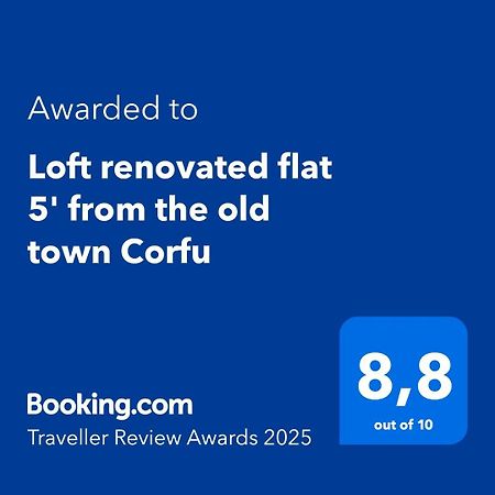 Loft Renovated Flat 5' From The Old Town Corfu Apartment Corfu  Exterior foto